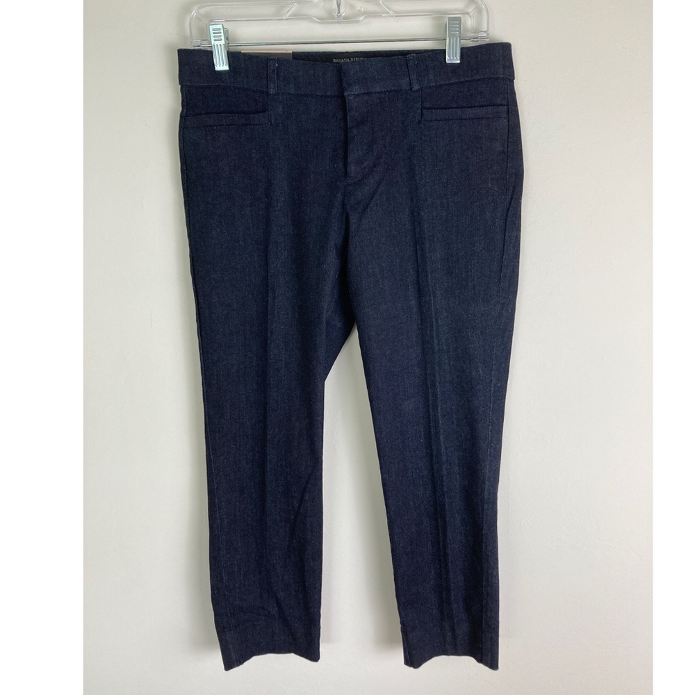 Banana republic Sloan crop indigo size 6P New!!